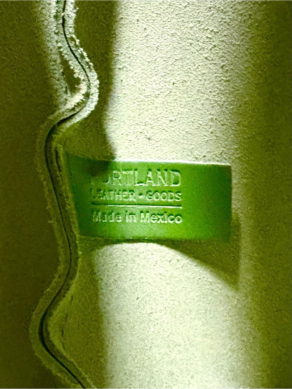 Portland Leather Goods PLG Green Apple Large Zip Tote BNNU No Tags - Picture 8 of 14